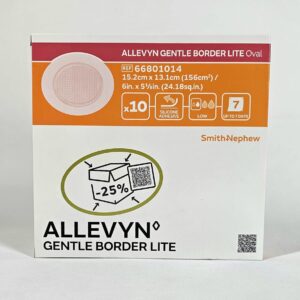 Allevyn Gentle Border Lite Oval 15,2* 13,1cm 1ks